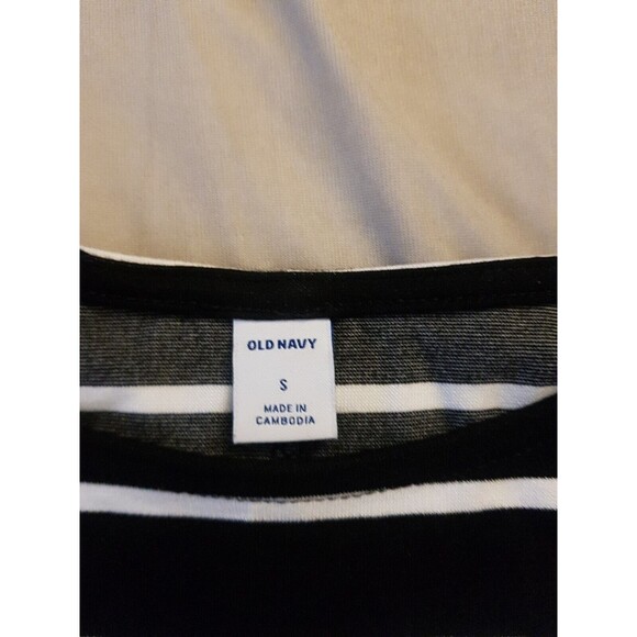 Old Navy Womens Dress Sz Small Striped Ruffle Preppy Punk Gothic Emo Skater - Picture 10 of 14